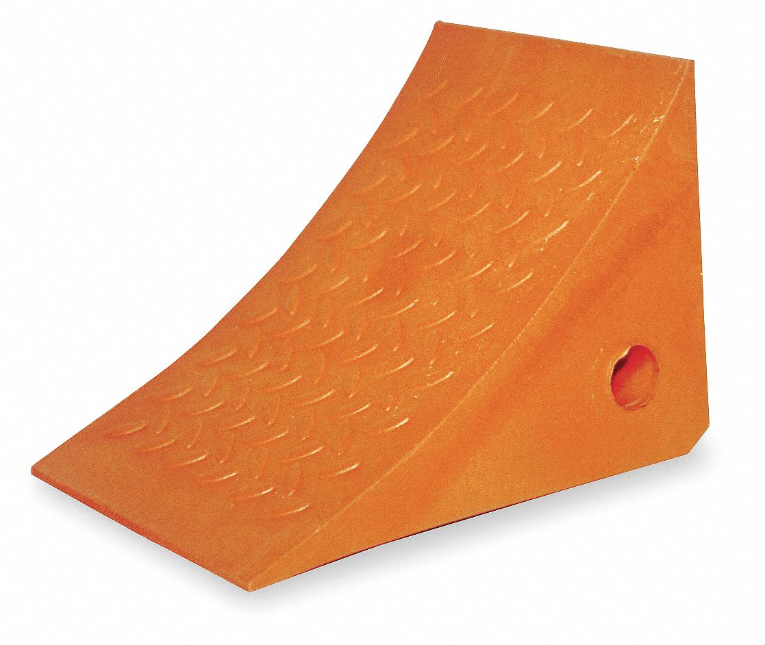 Chock, Wheel, W8 In, Molded Urethane