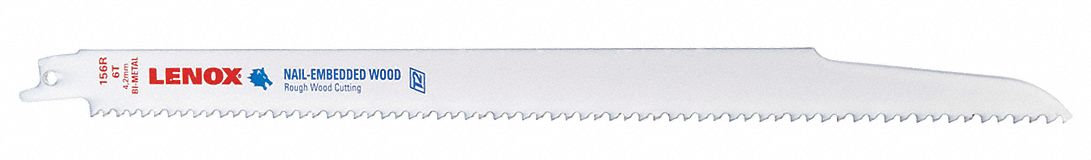 Recip Saw Blade, 6 L, 3/4 W, 24 TPI, PK  5