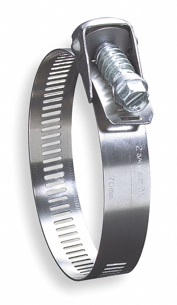 Hose Clamp, SS, Min.Dia.2, SAE 88, PK10