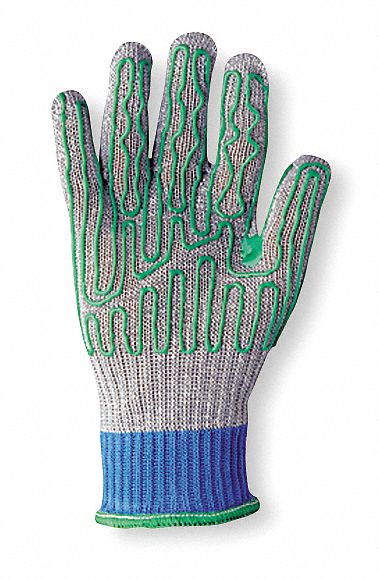Cut Resistant Glove, Right Hand,Silver,M