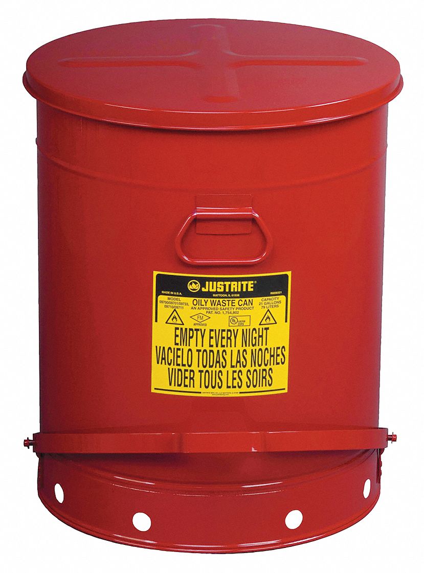 Can, Oily Waste, 21 G