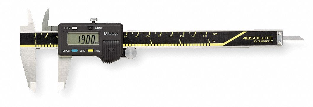 Digital Caliper, 0-6 In, No SPC