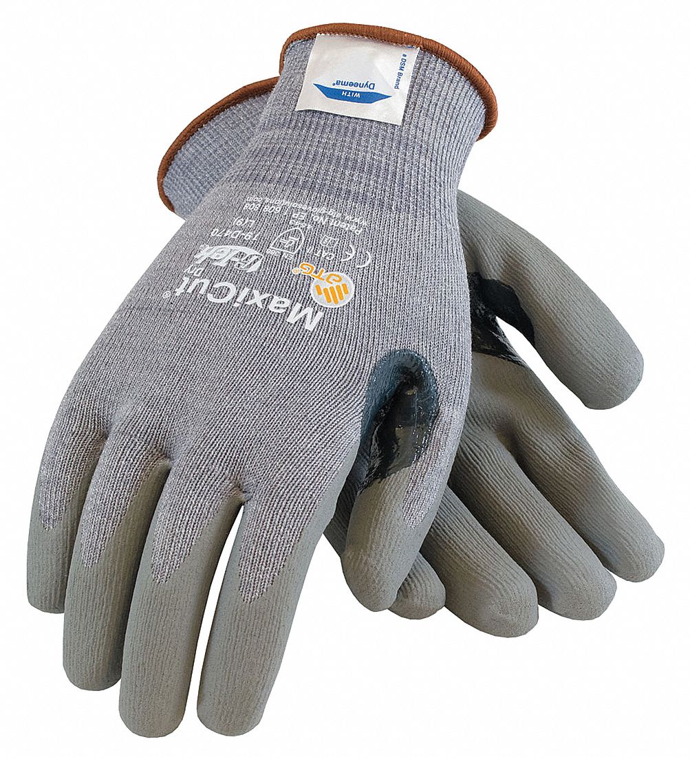 Cut Resistant Gloves,Gray,XL,PR