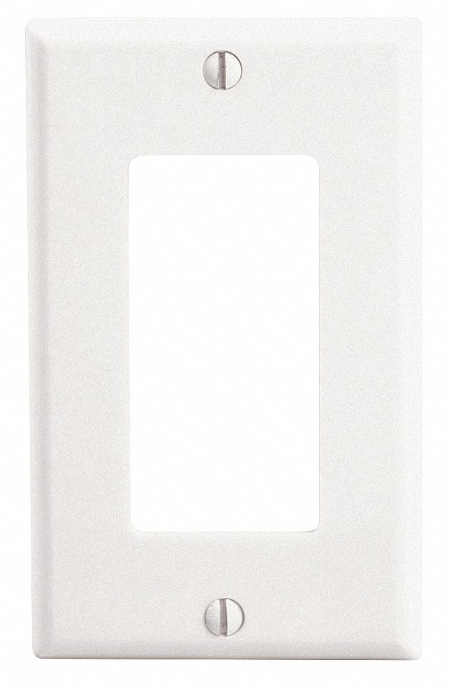 Plate, Wall, 1 Gang, White