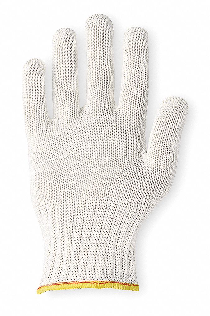 Cut Resistant Glove,White,Reversible,M
