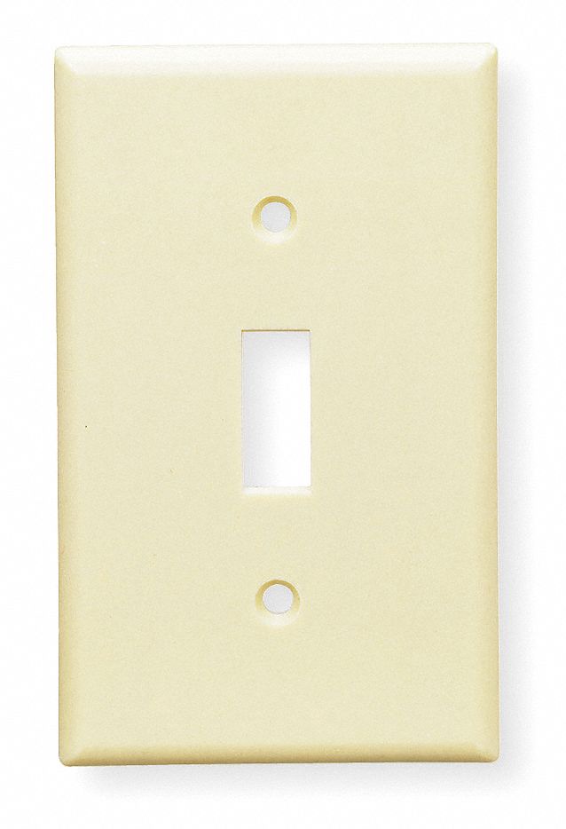 Plate, Wall, 1 Gang, Ivory