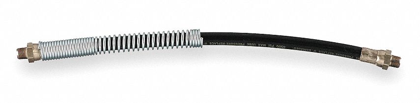 Grease Gun Hose Extension, 18 In, 4500 PSI