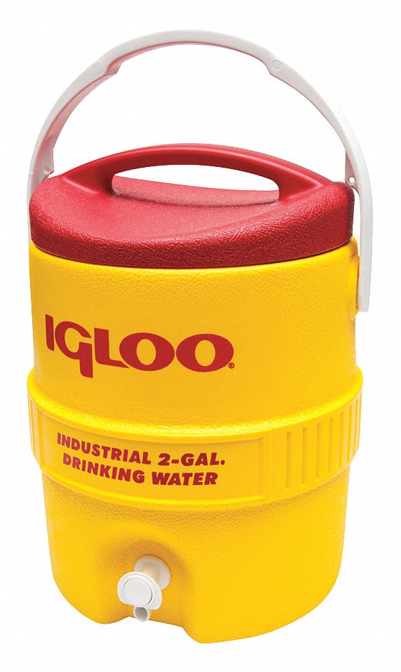 Beverage Cooler, 2 gal., Yellow