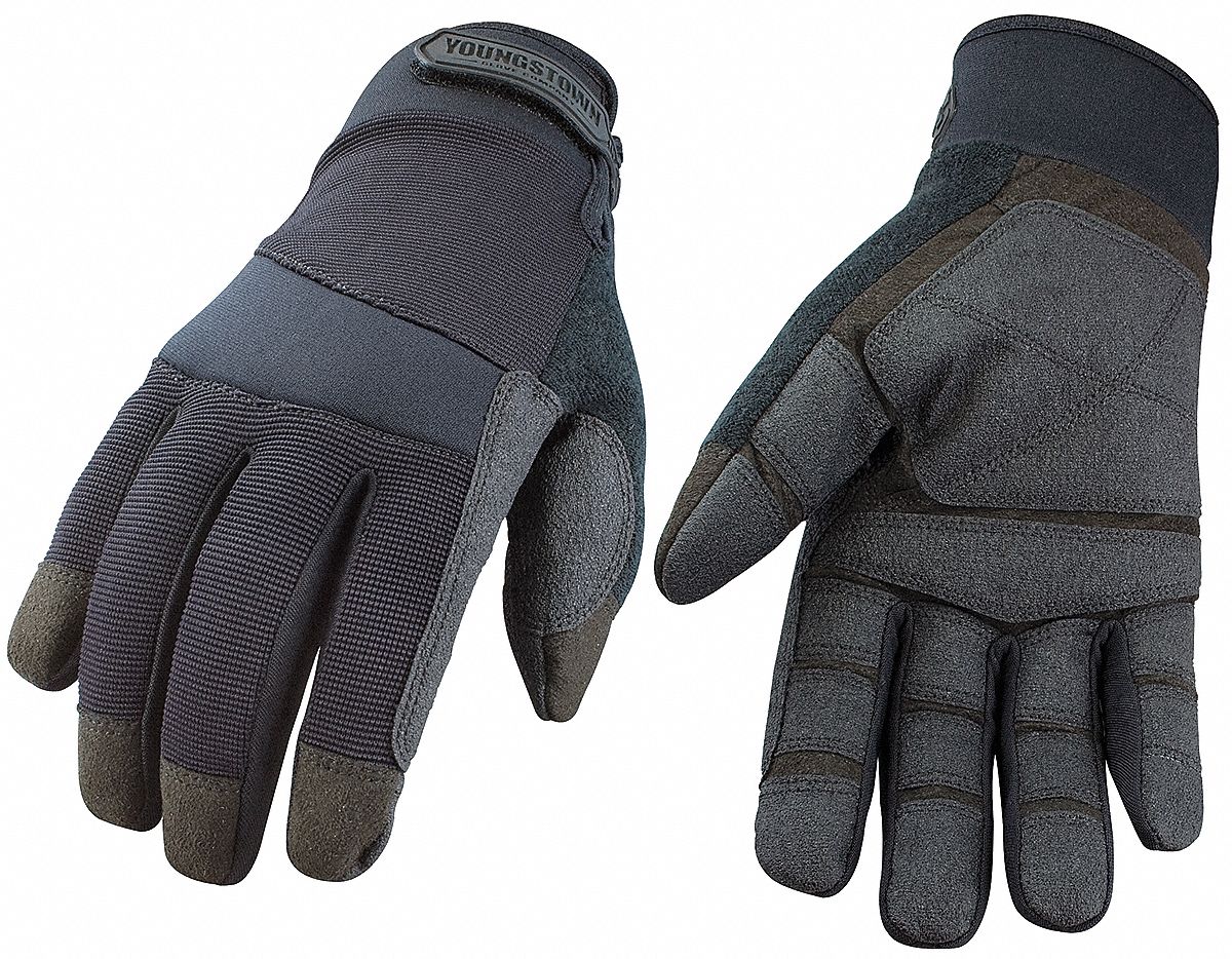 Tactical/Military Glove,L,Black,EA