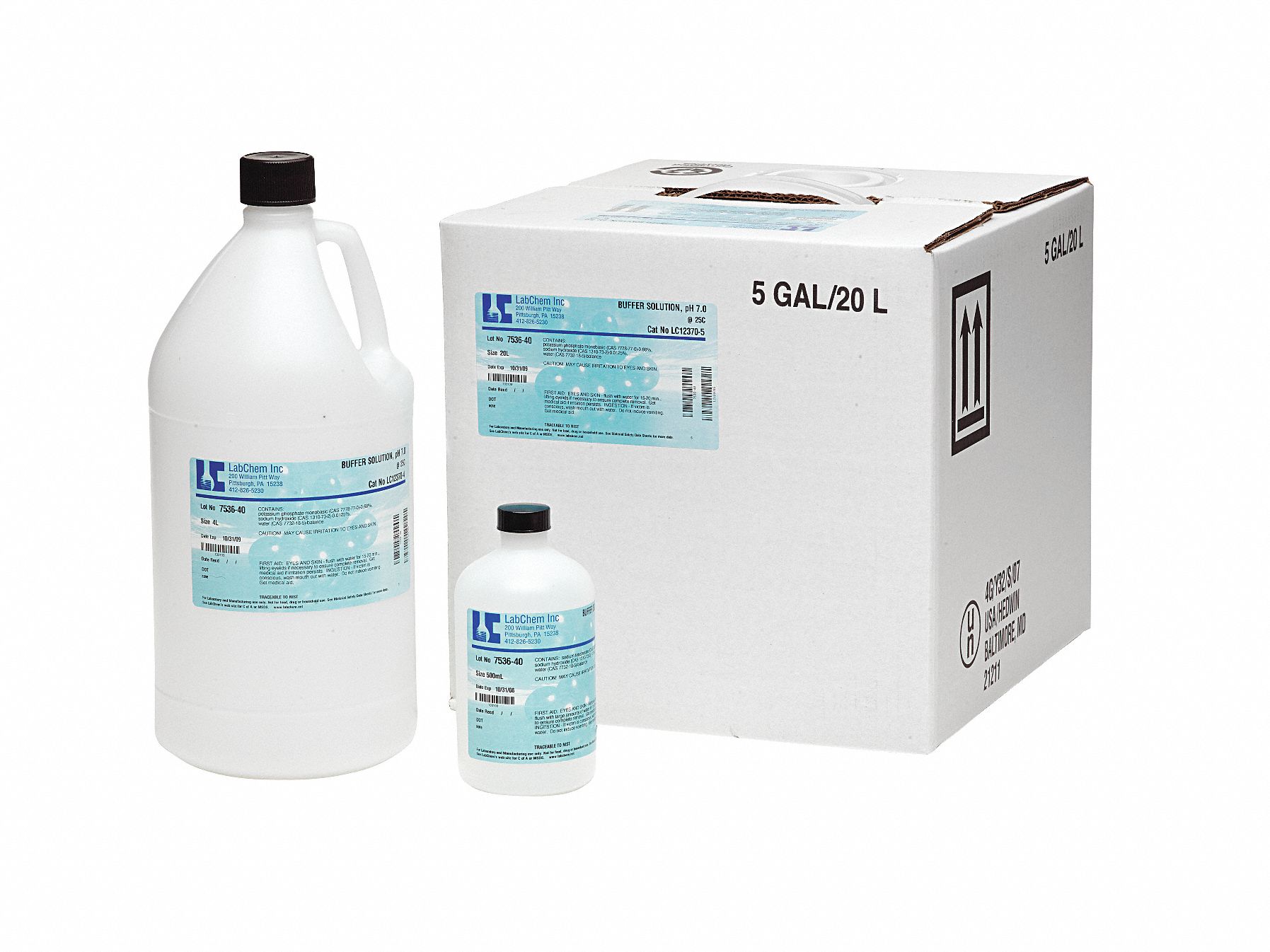 Buffer Solution, Yellow, pH 7.0, 500mL